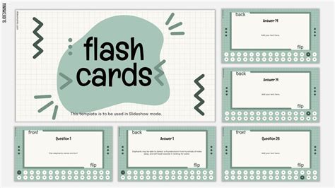 flash cards template google slides